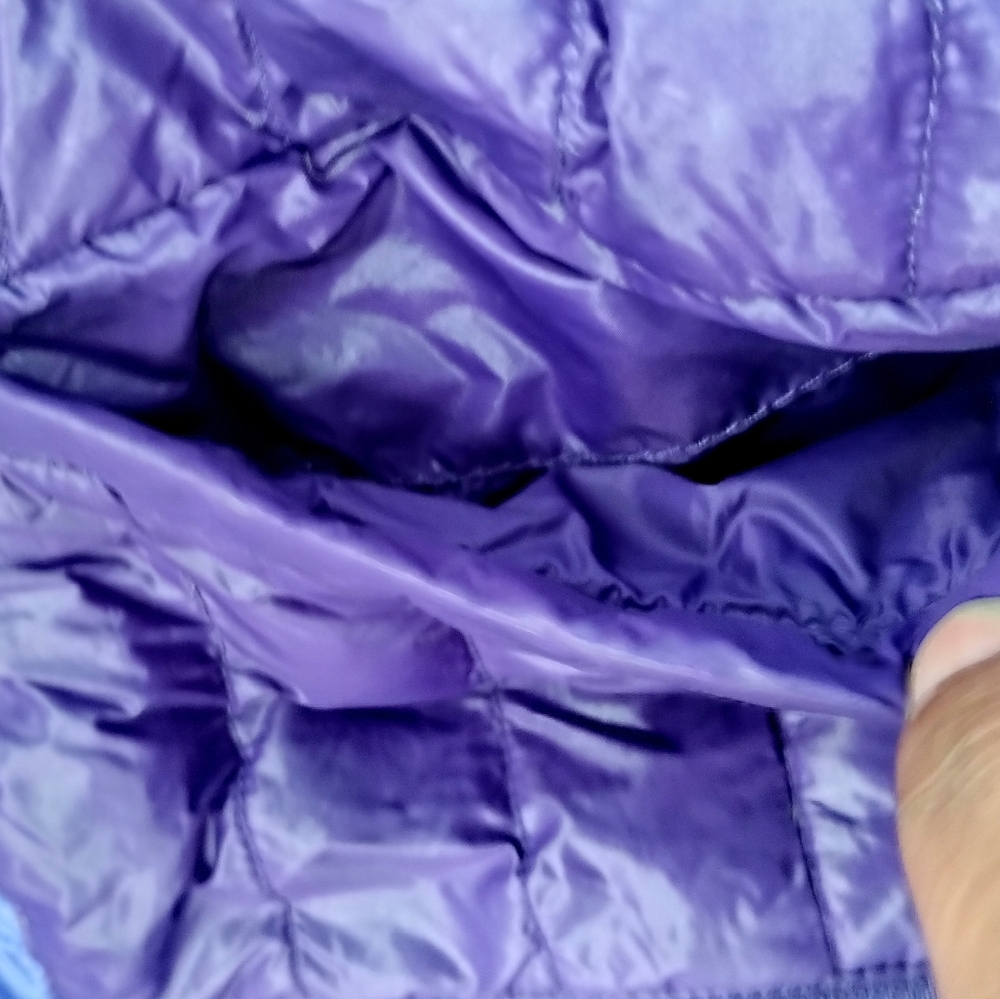 Free Country Ultra Lightweight Power Down Quilted Vest Full Zip Purple XS - Picture 6 of 14